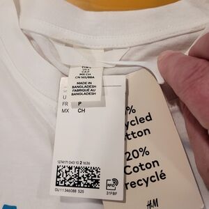 H&M Classic White Men's Short Sleeve Tee